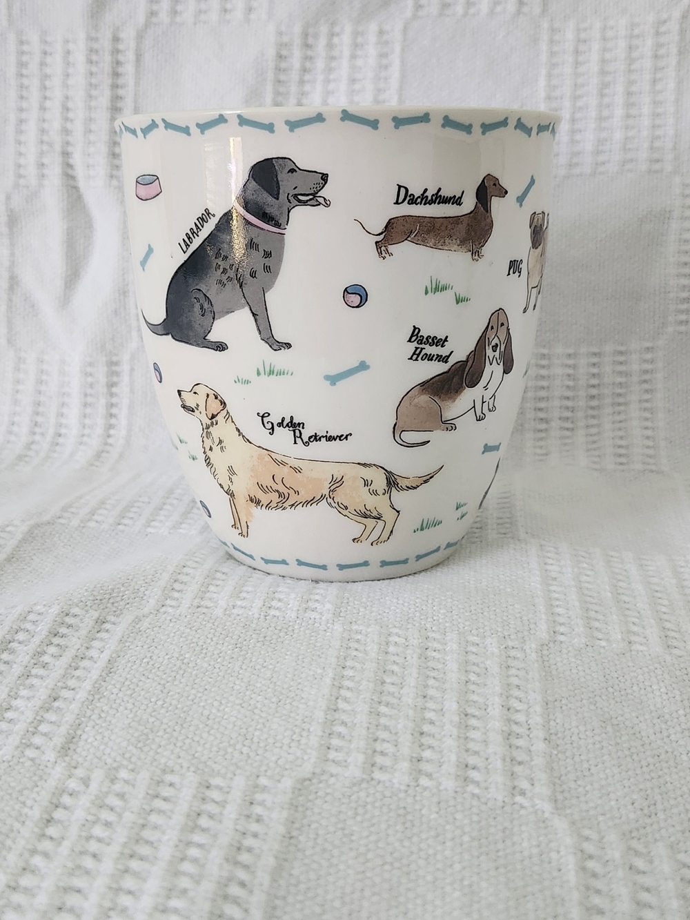 Milly Green Dog Lovers Breeds Lg 18oz Mug Debonair Poodle Retriever Pug Bull + - Picture 5 of 6